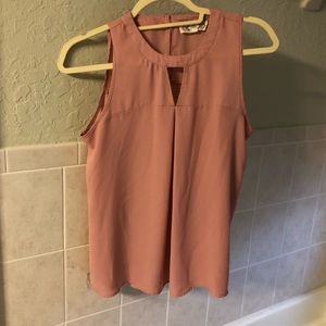 Pink Sleeveless Blouse